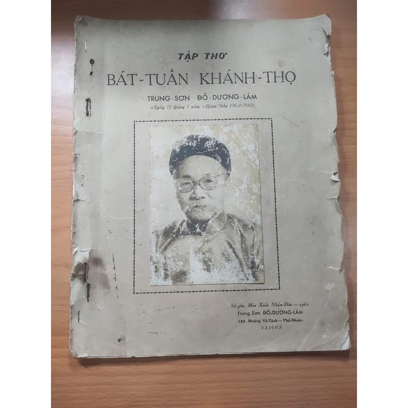 Tập thơ Bát Tuần Khánh Thọ của Trung Sơn Đỗ Dương Lâm trước 1975 104150