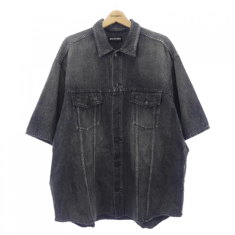 Balenciaga BALENCIAGA 620729 T1W53 Áo sơ mi ngắn tay - Hàng hiệu Chính hãng 894705