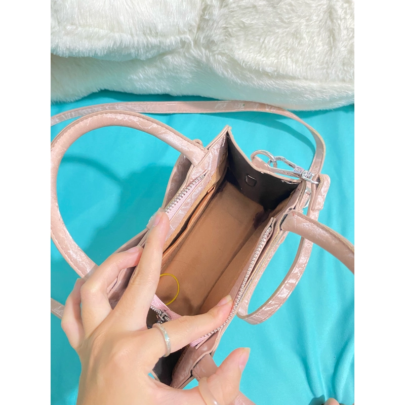 Túi nơ hồng pastel 90% đeo chéo 461792