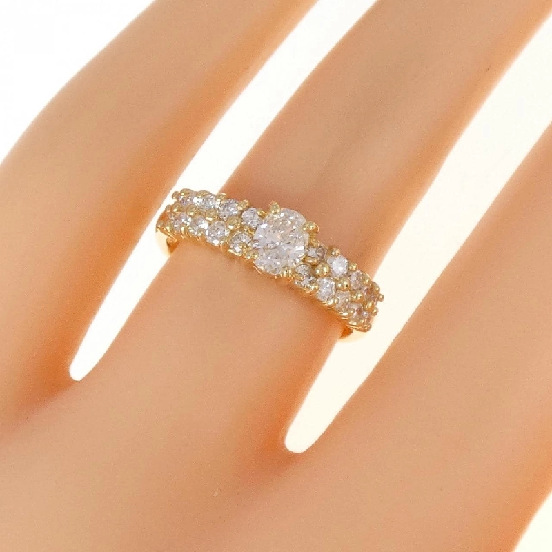 Nhẫn kim cương K18YG 0.40CT 672141