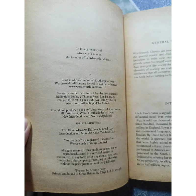 Uncle Tom;s Cabin -  Harriet Beecher Stowe 1018743