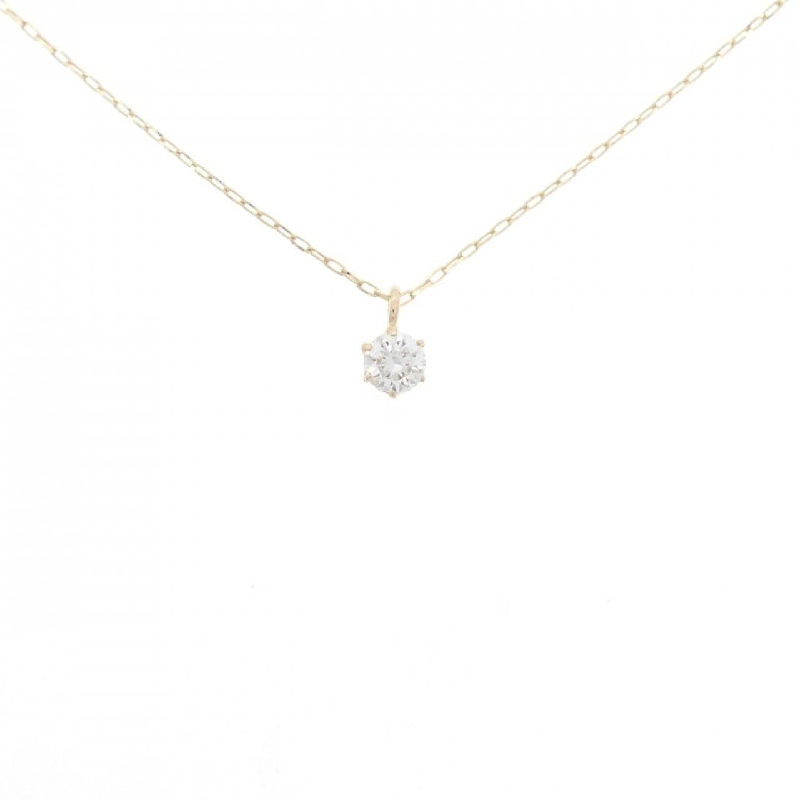 K18YG Solitaire Dây chuyền kim cương 0.10CT - Hàng hiệu Chính hãng 862496