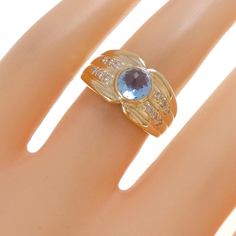 Nhẫn Blue Topaz K18YG - Hàng hiệu Chính hãng 849209