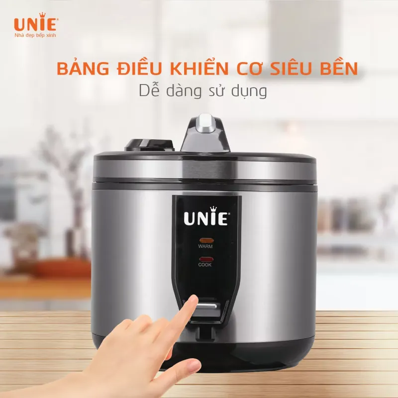 Nồi cơm điện UNIE UE – 625 dung tích 1.8L, lòng nồi chống dính Teflon 720850
