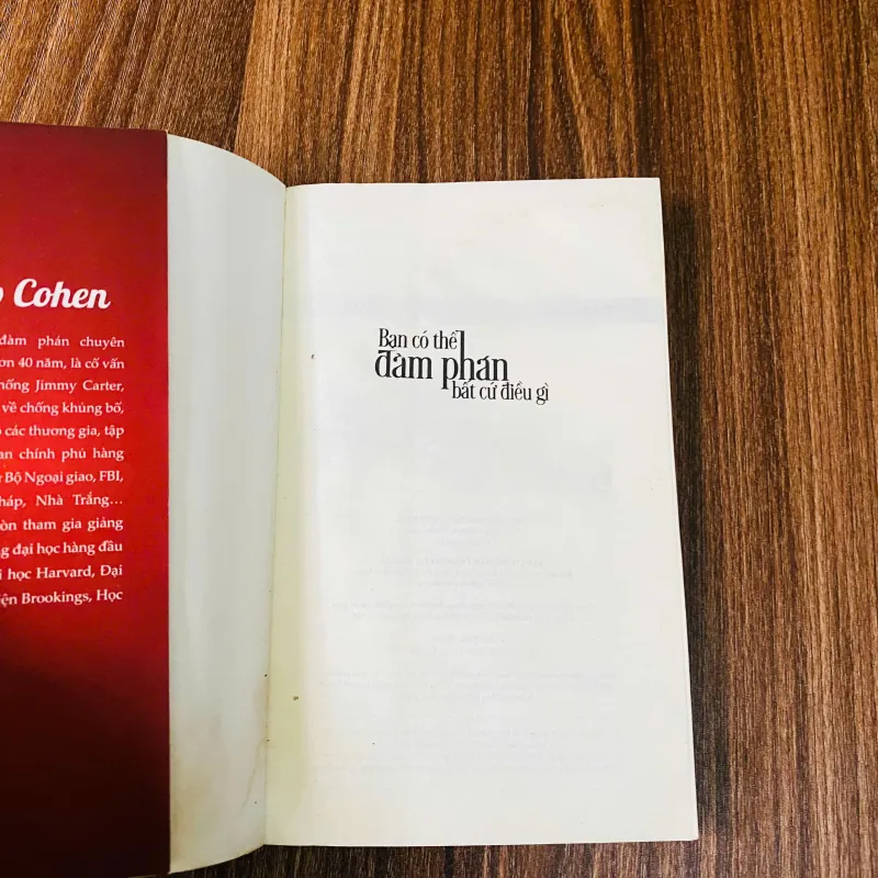 Bạn Có Thể Đàm Phán Bất Cứ Điều Gì - Herb Cohen#HATRA 977564