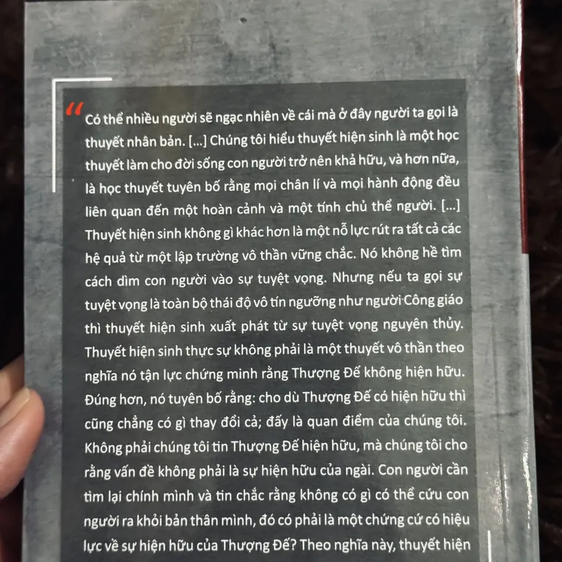 Thuyết hiện sinh là một thuyết nhân bản 718853