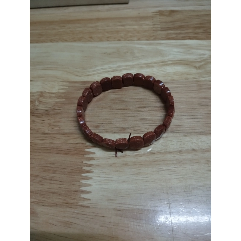Vòng tay đá kim sa cắt giác – phong thủy hợp mệnh Kim Thổ 534109