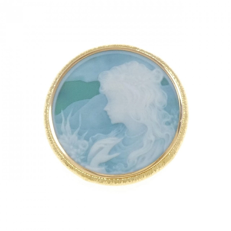 K18YG Mặt đá cam kết - Hàng hiệu Authentic 877808