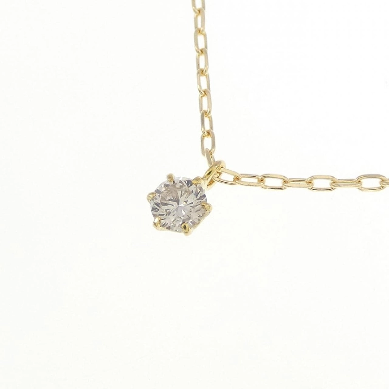 K18YG Solitaire Dây chuyền kim cương 0.11CT - Hàng hiệu Chính hãng 861509