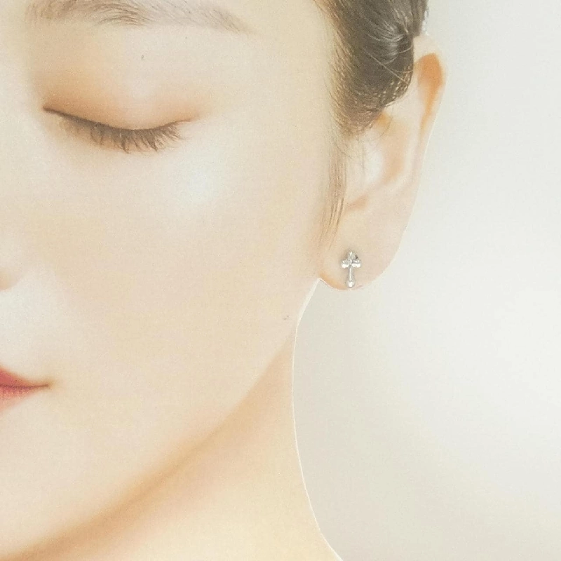 PT900 Bông tai kim cương hình chữ thập - Hàng hiệu Chính hãng 869433