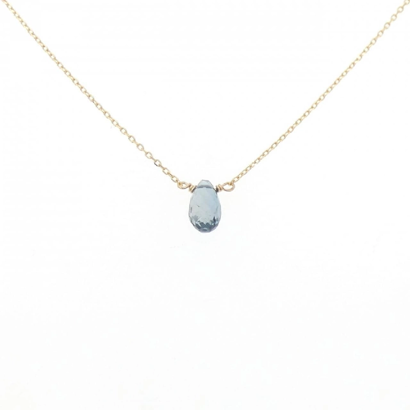 K18YG Blue Topaz Necklace - Hàng hiệu Authentic 858643