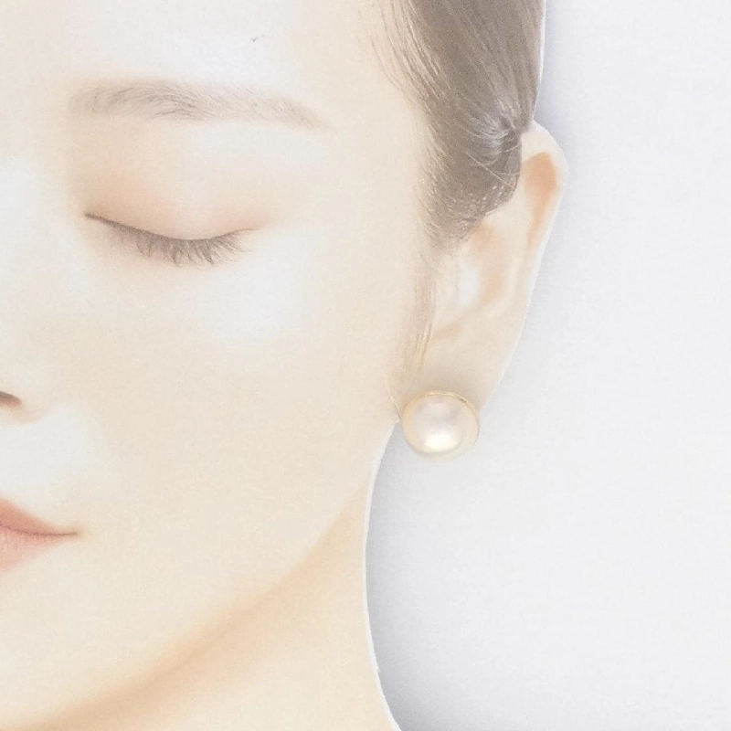 K18YG Mabe Pearl Bông tai - Hàng hiệu Authentic 870971