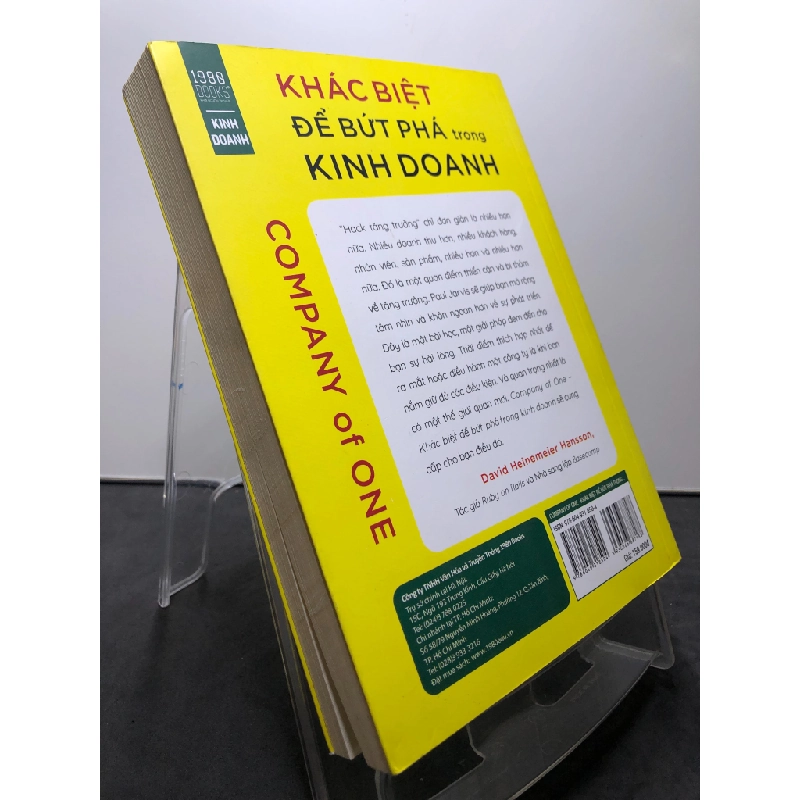 Khác biệt để bứt phá trong kinh doanh 2019 mới 85% bẩn nhẹ Paul Jarvis HPB0308 KỸ NĂNG 195571