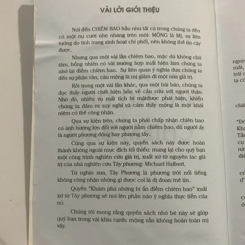 Khám phá bí ẩn của NHỮNG ĐIỂM CHIÊM BAO, NGUYÊN TÁC MICHEAL HALBERT 719332