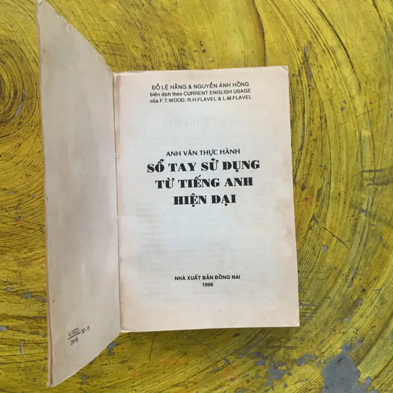 SỔ TAY SỬ DỤNG TỪ TIẾNG ANH HIỆN ĐẠI - biên dịch đỗ lệ hằng & Nguyễn ánh Hồng  797834
