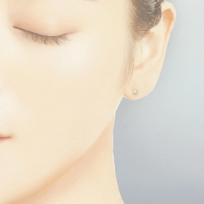 K18YG Solitaire Bông tai Kim cương - Hàng hiệu Chính hãng 867714