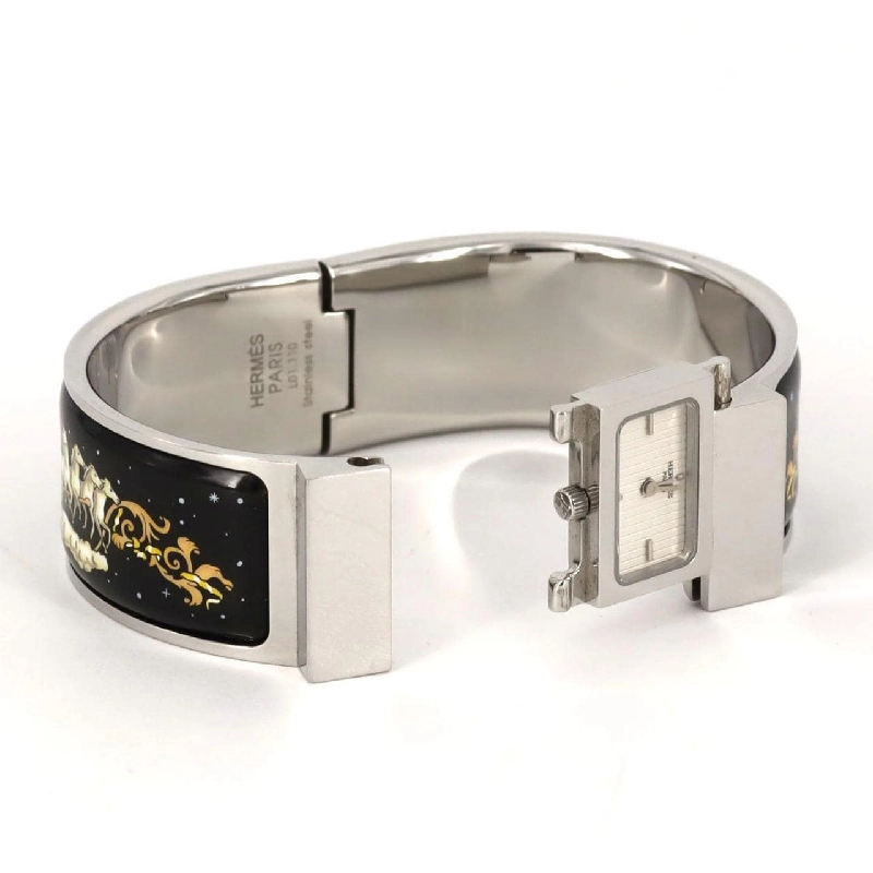 Hàng hiệu Authentic Hermes Roca Enamel LO1.210 SS Quartz 875052