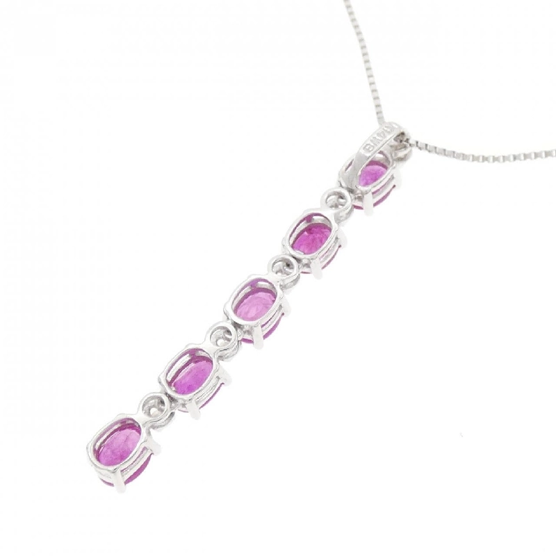 K14WG Ruby Necklace - Hàng hiệu Authentic 861144