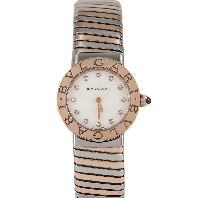 Bulgari Bulgari Bulgari Tubogas PG kết hợp 12P kích thước M BBLP262TSG/BBL262TWSPG/12 SSxPG Quartz - Hàng hiệu Chính hãng 880981