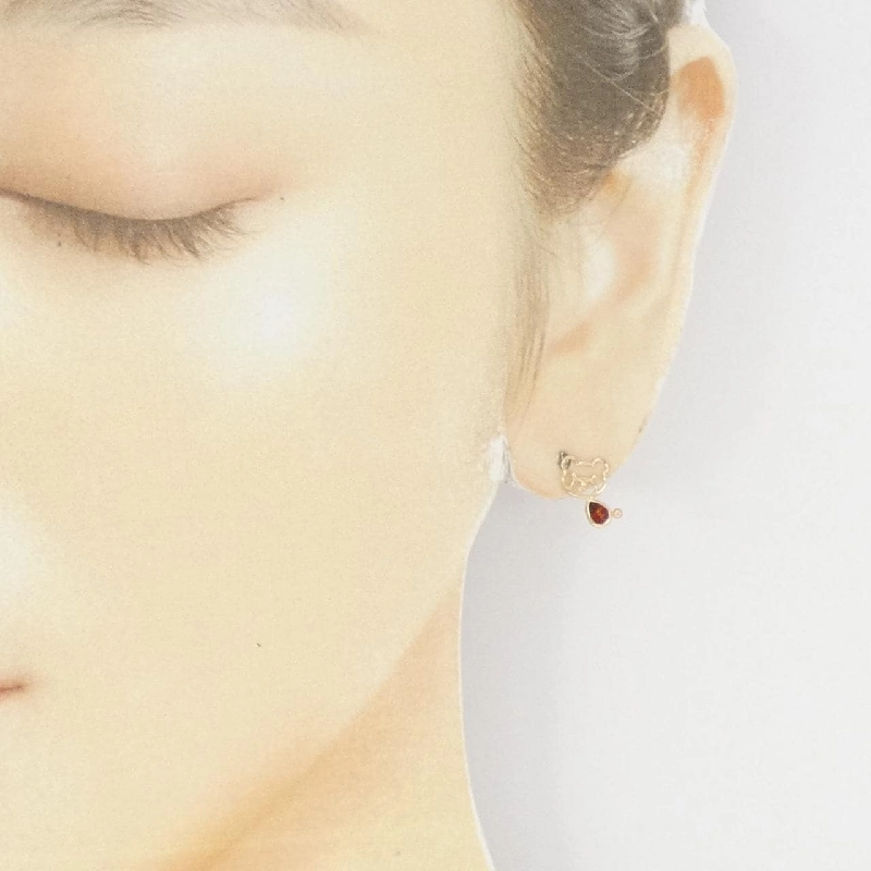 K10YG Bông tai Garnet - Hàng hiệu Authentic 871194