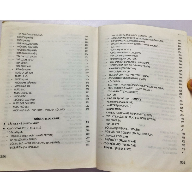 501 CÔNG THỨC PHA CHẾ NƯỚC HOA QUẢ VÀ COCKTALL - 359 trang , nxb: 2007 354915