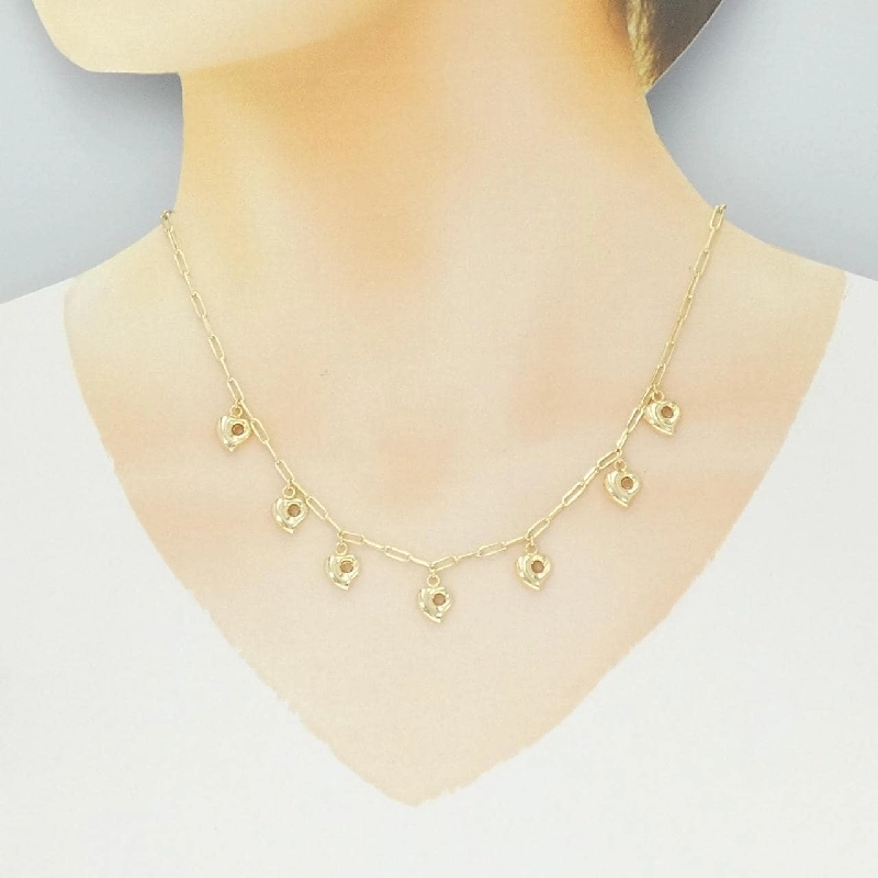 K18YG Dây chuyền hình trái tim - Hàng hiệu chính hãng 864839