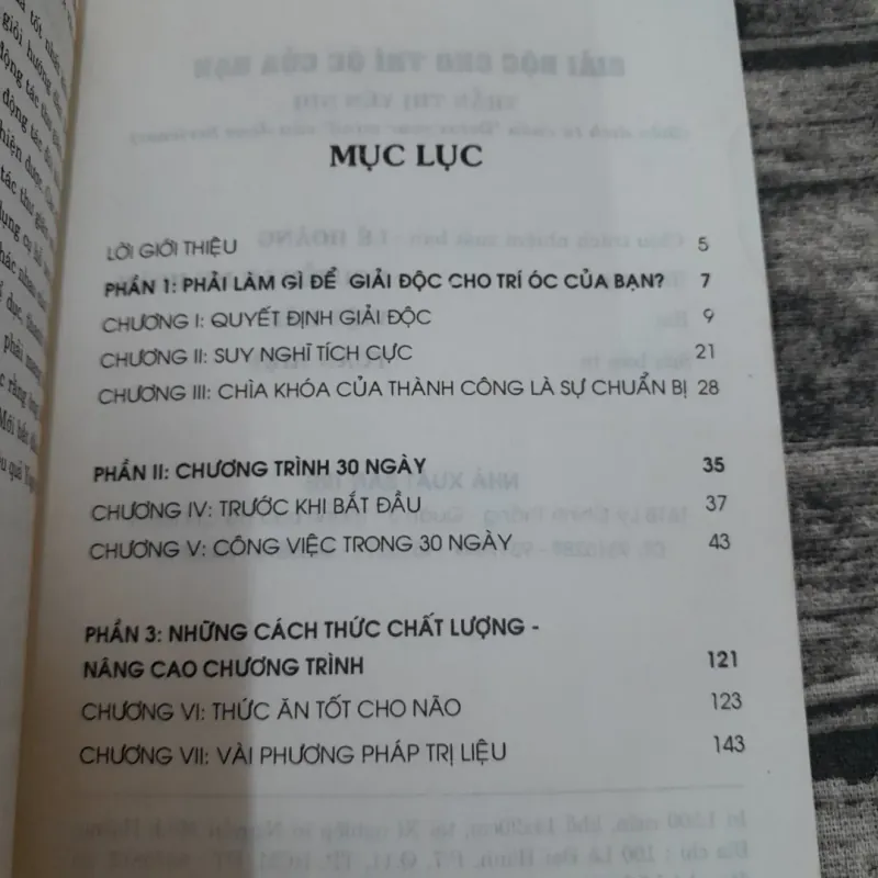 Giải độc cho Trí óc của bạn. Biên dịch Trần Thị Yến Nhi 763124