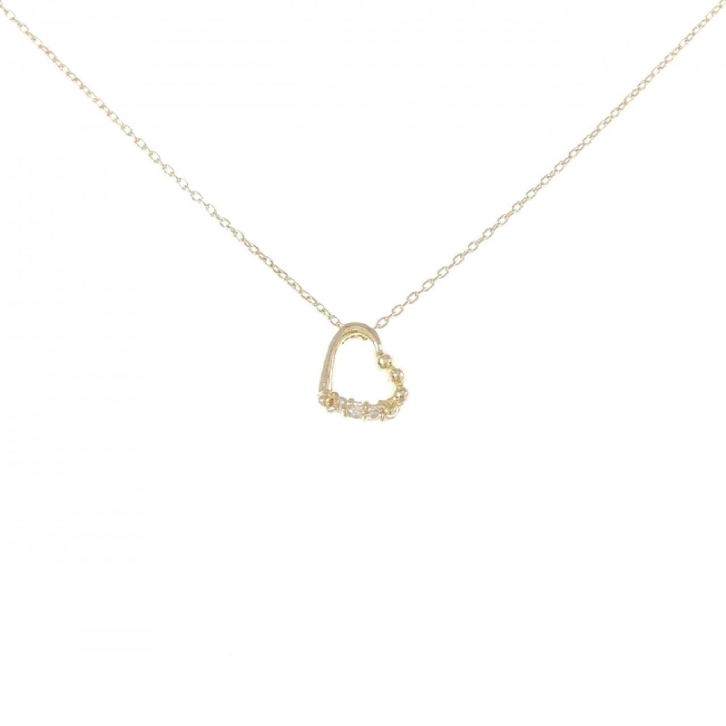 K18YG Mặt Dây Chuyền Hình Trái Tim Đính Kim Cương - Hàng hiệu Chính Hãng 863097