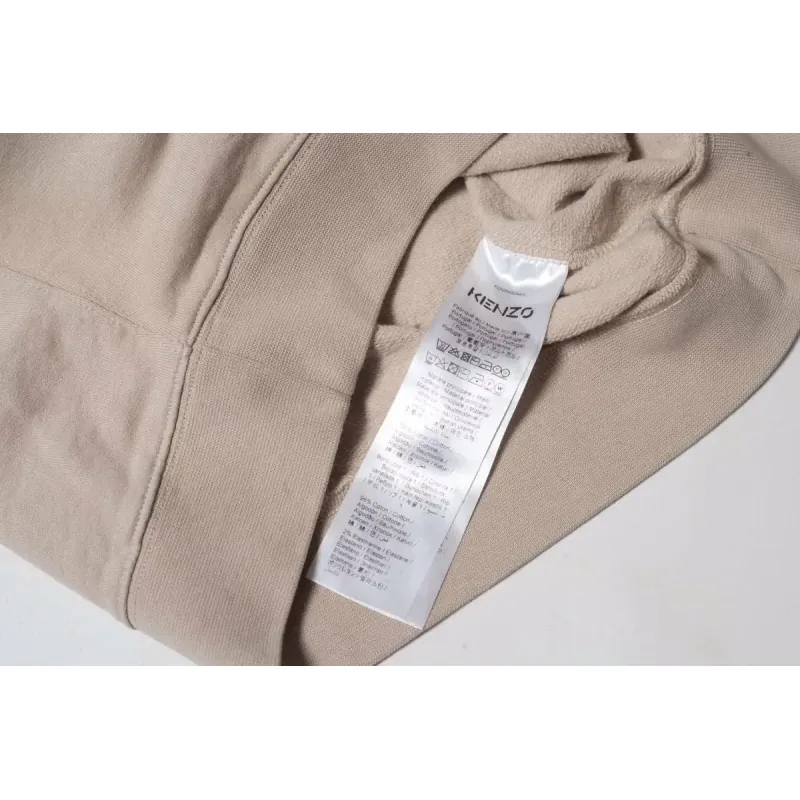 Áo nỉ tay dài Kenzo jumper màu be size S chính hãng 719292