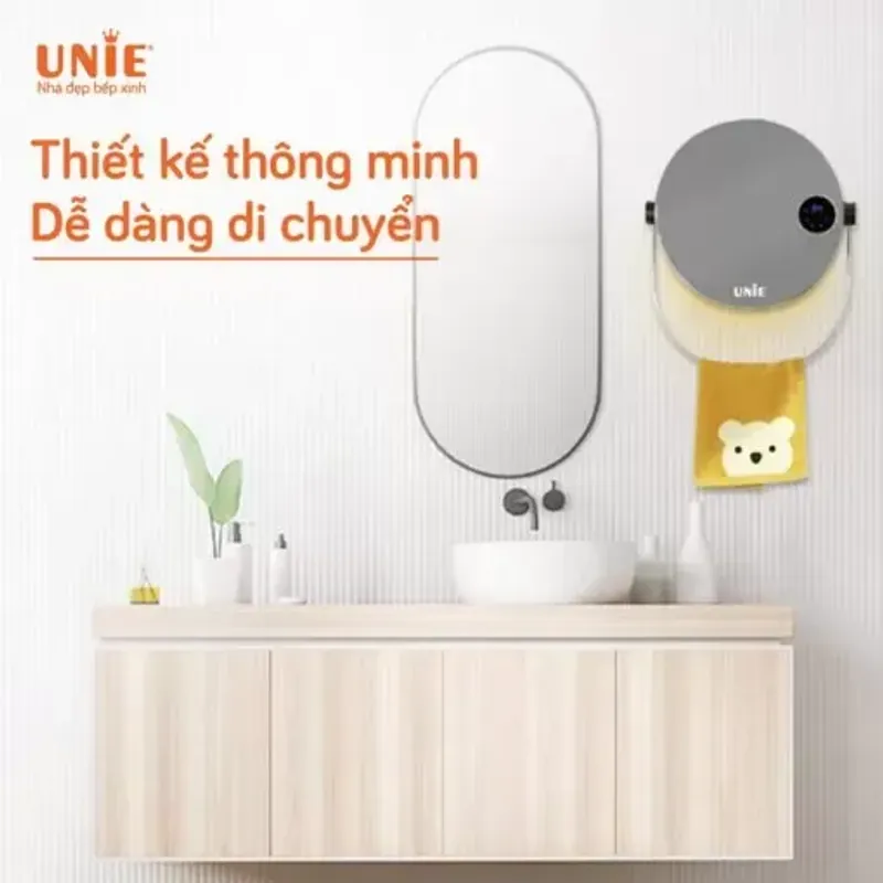 UNIE UE-125 sưởi gốm hiện đại 3 chế độ, treo tường/để bàn tối ưu điện năng chính hãng 575680