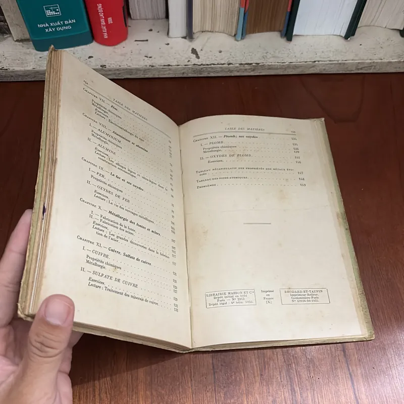 II Sách Tiếng Pháp: CHIMIE _ CLASSES DE 1 Re C ET MODERNE - 1955 604849