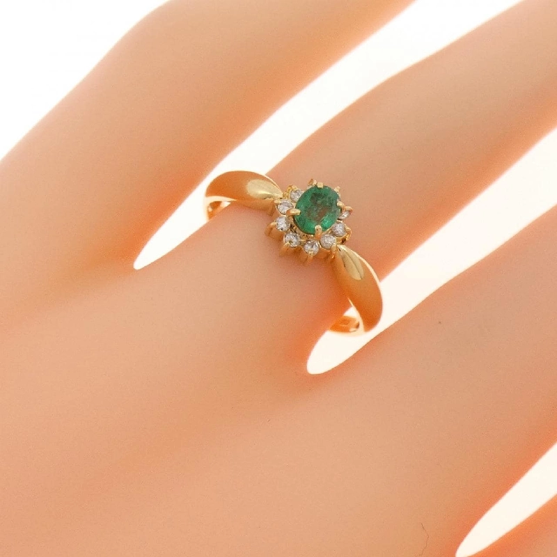 Nhẫn Emerald K18YG - Hàng hiệu Chính hãng 850868