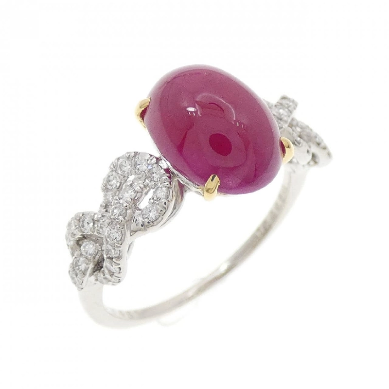 Nhẫn Ruby 4.61CT PT950/K18YG - Hàng hiệu Chính hãng 855708