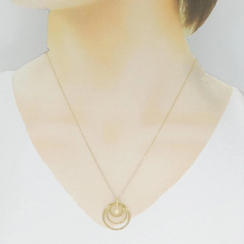 Dây chuyền kim cương K18YG 0.06CT - Hàng hiệu Chính hãng 861771