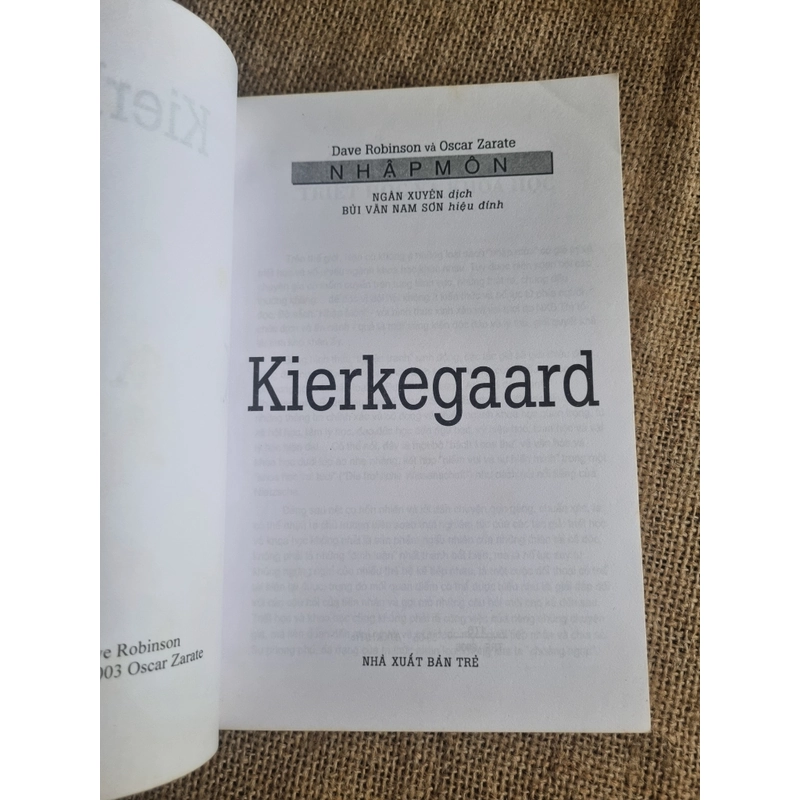 Nhập môn Kierkegaard. NXB Trẻ 300944