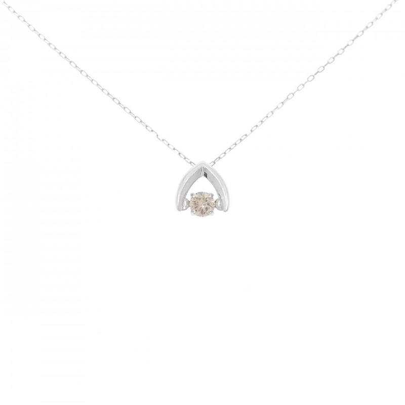 K18WG Dây chuyền kim cương 0.10CT - Hàng hiệu Chính hãng 863784