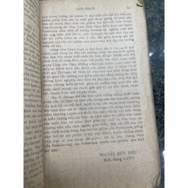 Bác sĩ Zhivago Boris Pasternak XB 1973 787256