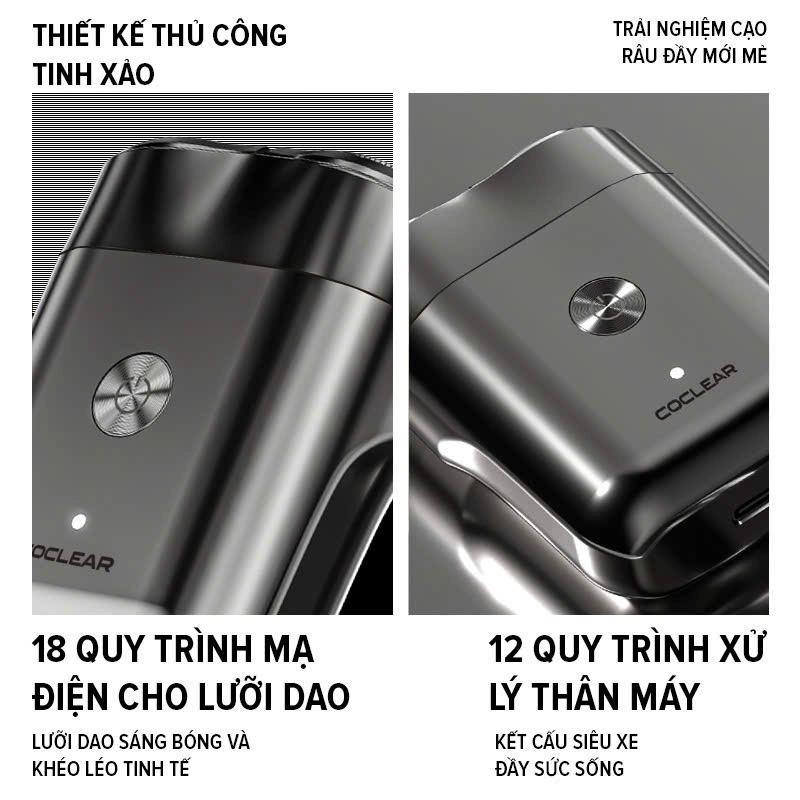 Máy cạo râu mini coclear CS007 thiết kế động cơ tốc độ cao, cạo khô và nước 547578