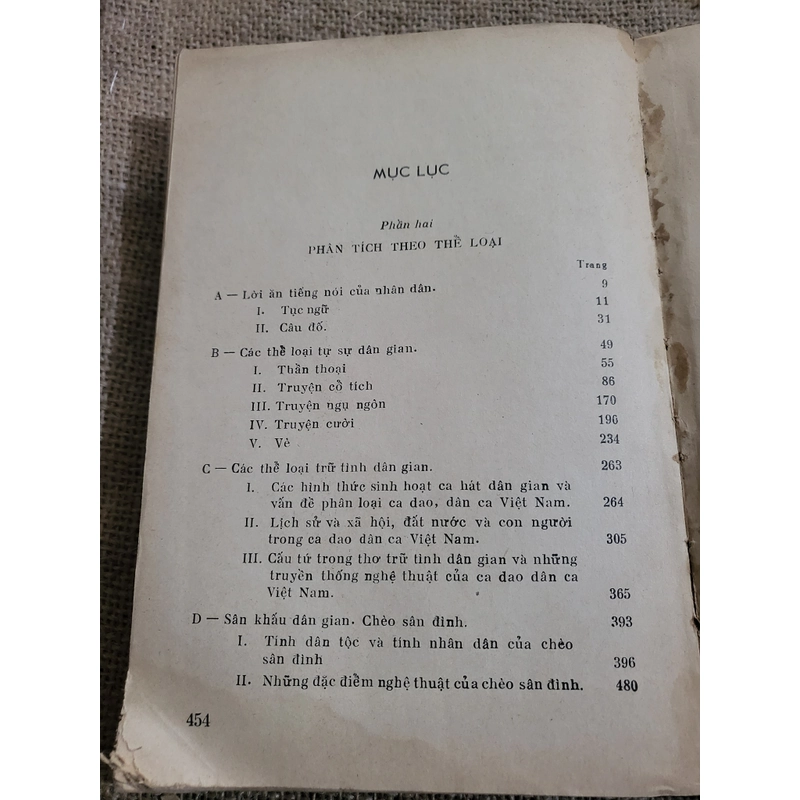 Văn học dân gian Việt Nam, Tập 2_ 1973 _ phân tích theo thể loại 337622