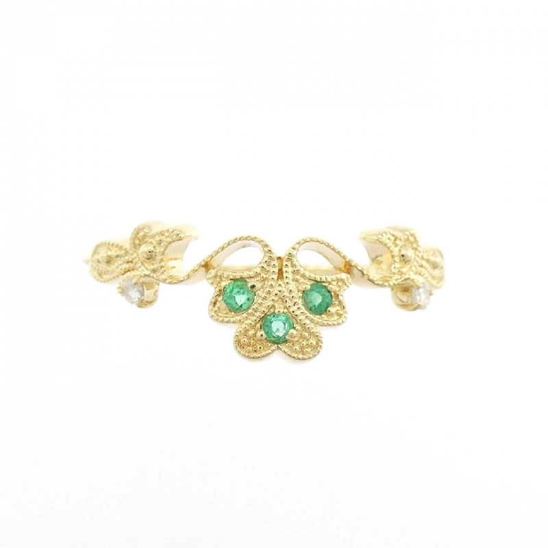 Nhẫn Emerald K18YG 0.03CT 666689