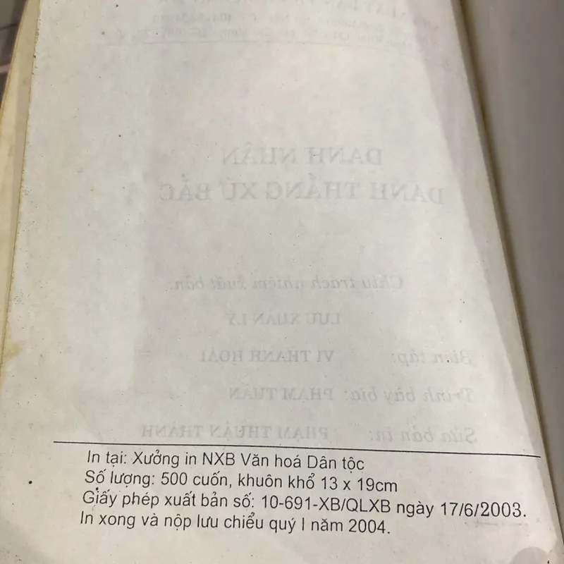 DANH NHÂN DANH THẮNG XỨ BẮC (Truyền thuyết và Huyền thoại) 699207