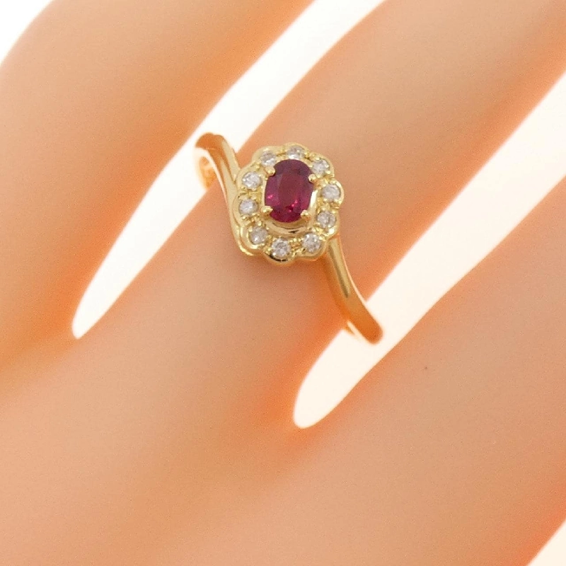 Nhẫn Ruby K18YG 0.20CT - Hàng hiệu Chính hãng 852210