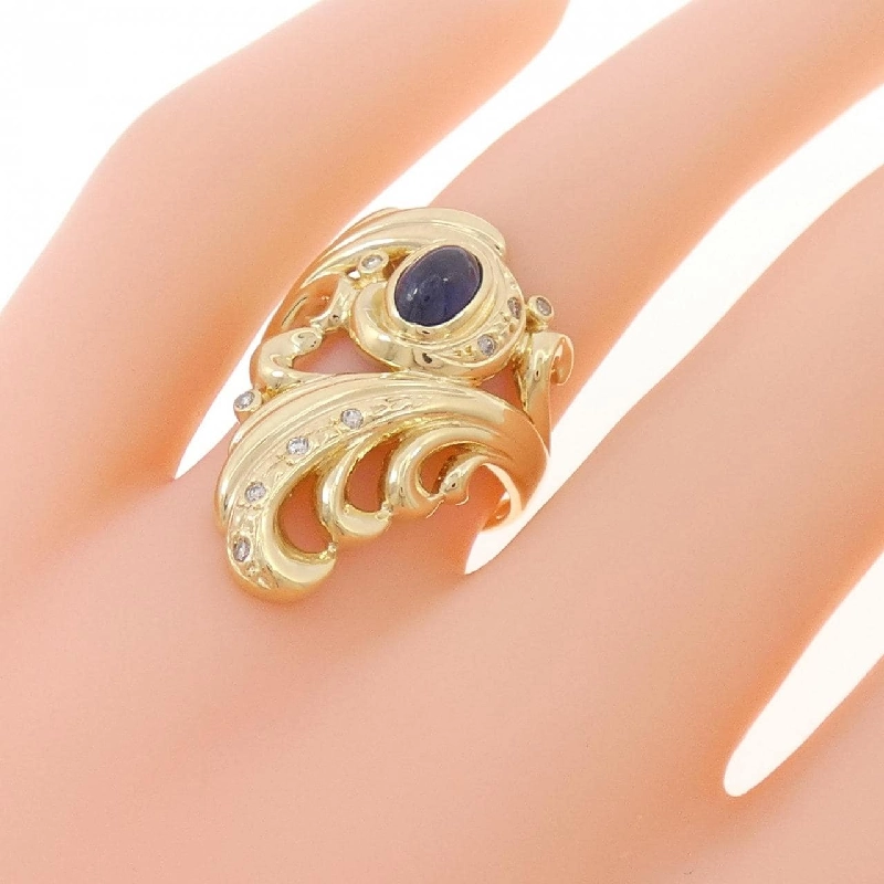 Nhẫn Sapphire K18YG 0.87CT - Hàng hiệu Chính hãng 847518