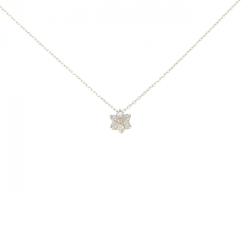 K18YG Hoa Hồng Kim Cương Dây Chuyền 0.10CT - Hàng hiệu Chính hãng 860653