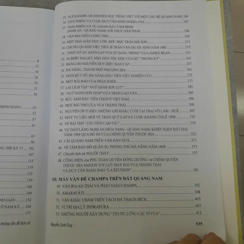 QUẢNG NAM NHỮNG VẤN ĐỀ LỊCH SỬ - NGUYỄN SINH DUY 970894