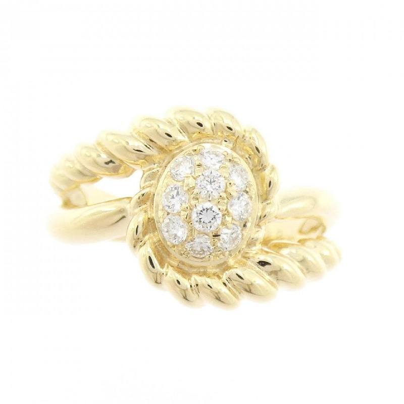 Nhẫn kim cương K18YG 0.22CT 669146