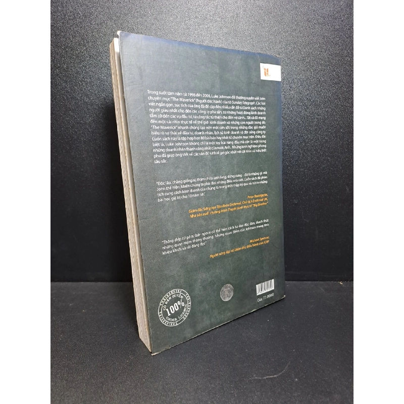 Thông điệp từ gã tư bản ngoan cố Luke Johnson mới 80% ố, chóc bìa HCM0809 912223