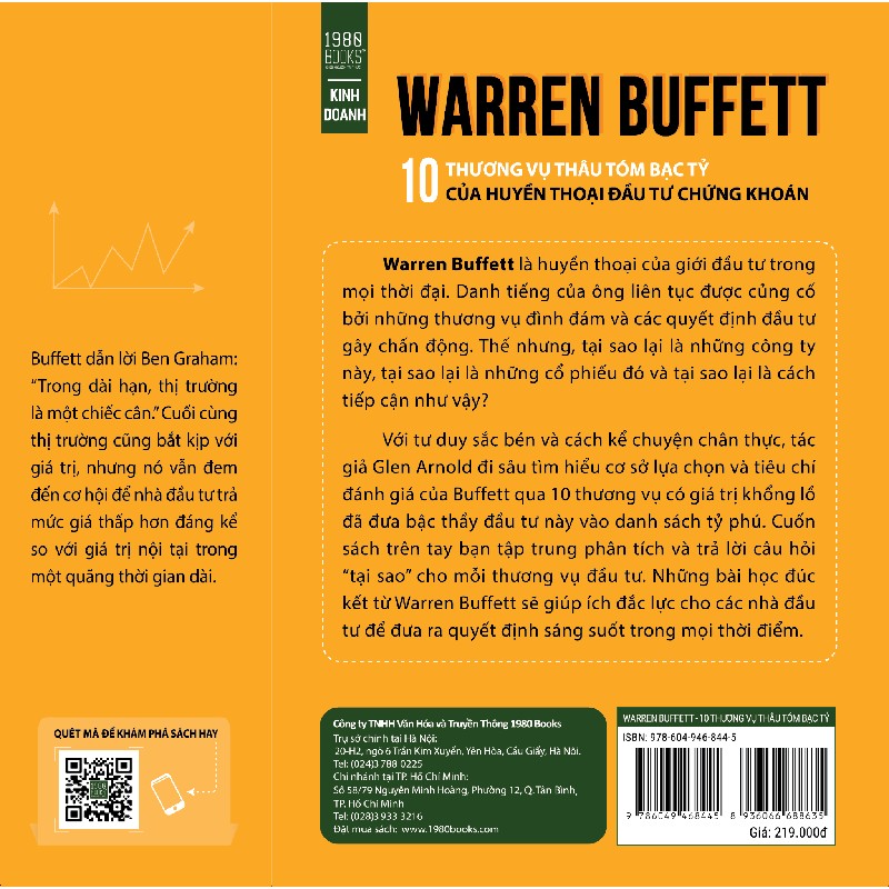 Warren Buffett - 10 Thương Vụ Thâu Tóm Bạc Tỷ Của Huyền Thoại Đầu Tư Chứng Khoán - Glen Arnold 192673