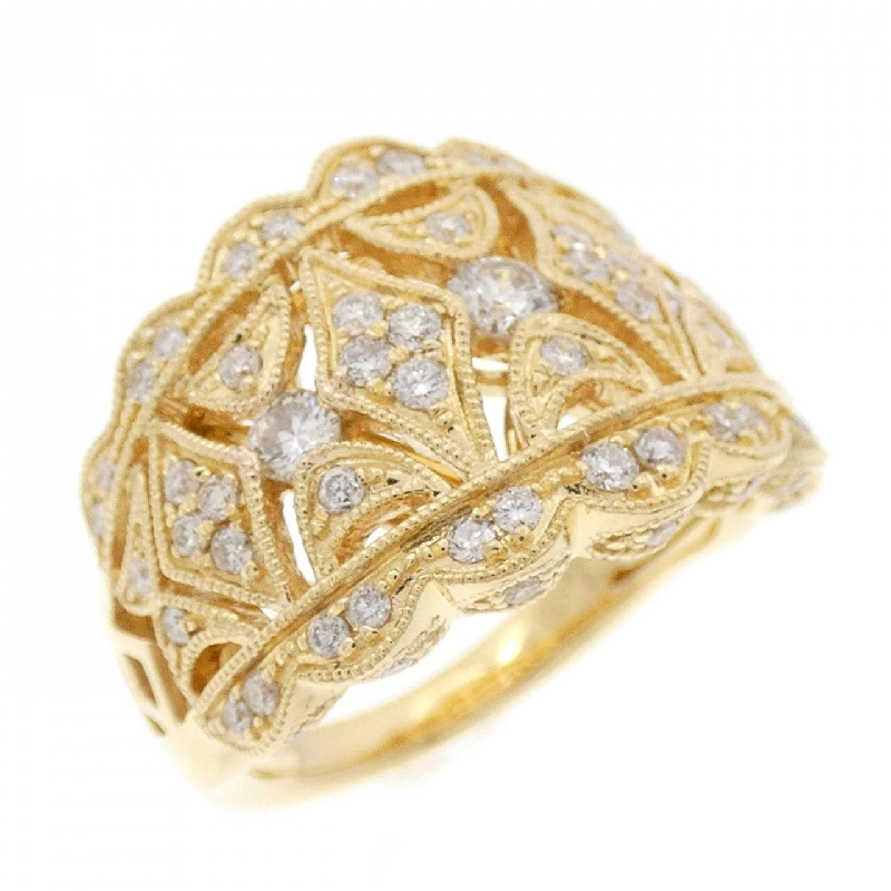 Nhẫn kim cương K18YG 0.85CT 670914