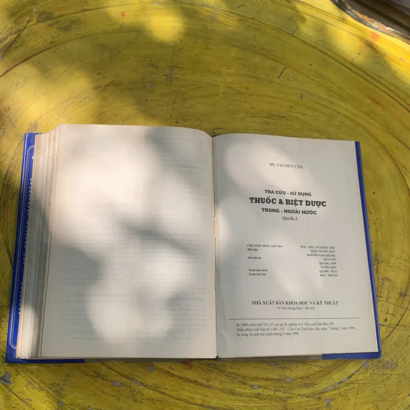 TRA CỨU SỬ DỤNG THUỐC & BIỆT DƯỢC- quyển 2 - DS. TÀO DUY CẦN 787255